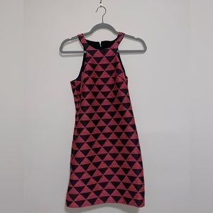 Trina Turk mod print, sleeveless shift dress